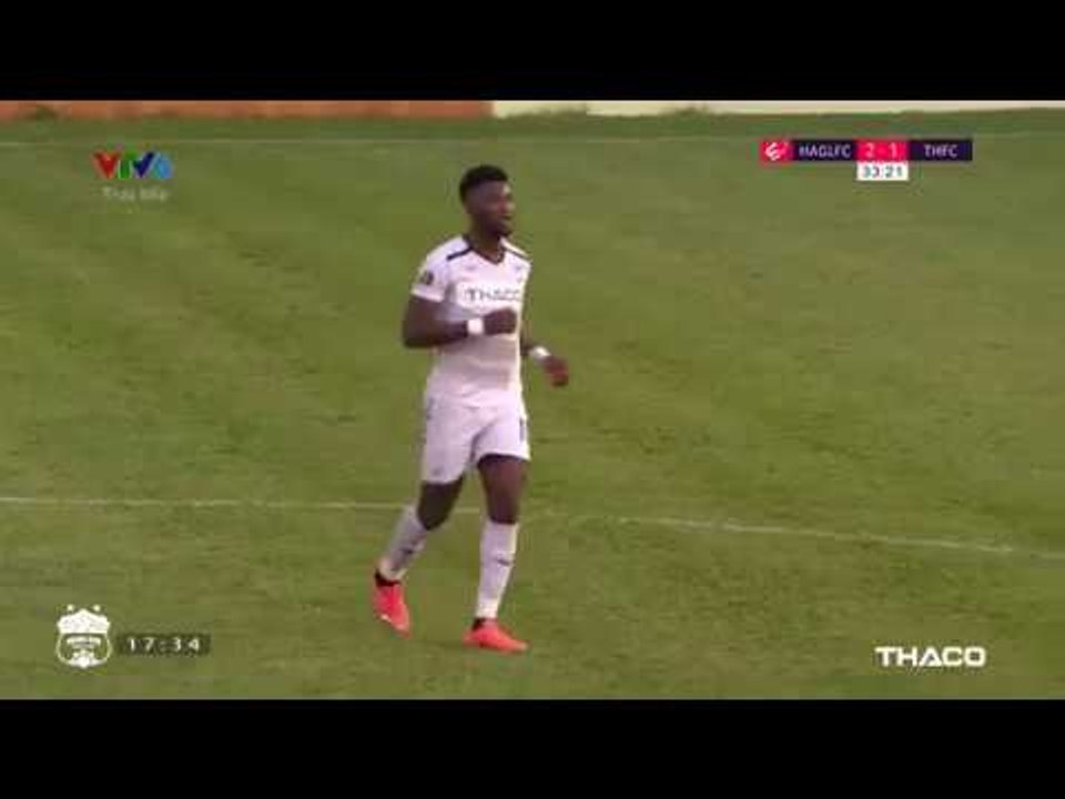 Chevy Walsh pha xử lý tinh tế và dứt điểm tung lưới Thanh Hoá nâng tỉ số lên 2 -1 | HAGL Media