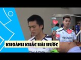 Văn Thanh ''búng tay'' siêu ngầu, Tuấn Anh ''niệm chú'' trước trận đấu gặp Nam Định| HAGL Media
