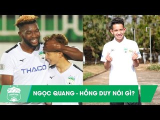 Châu Ngọc Quang, Hồng Duy nói gì sau chiến thắng ngày khai màn V.League 2020? | HAGL Media
