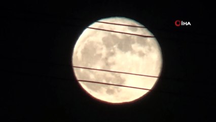 Yüksekova’da dolunay güzelliği