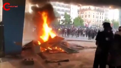 Paris'te 10 binler polis şiddetine karşı yürüdü