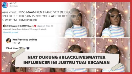 Niat Dukung #BlackLivesMatter, Influencer Ini Justru Dihujat Warganet