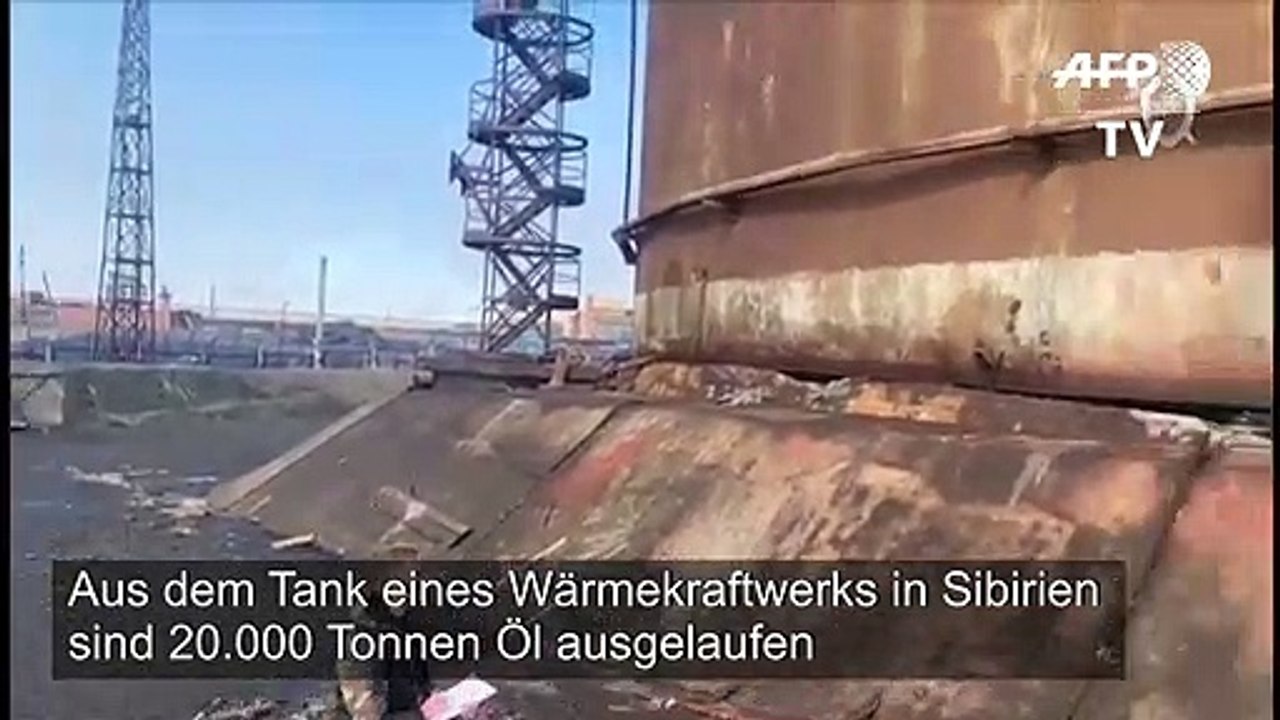 Ölpest in Russland nach Leck in Wärmekraftwerk