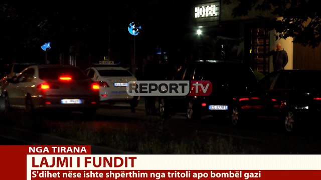 Report TV -Shpërthim para një lokali pranë QSUT-së në Tiranë, nuk ka të lënduar