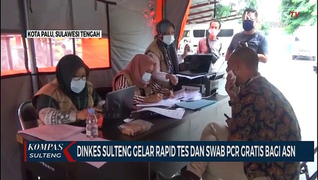 DINKES SULTENG GELAR RAPID TES DAN SWAB PCR GRATIS BAGI ASN