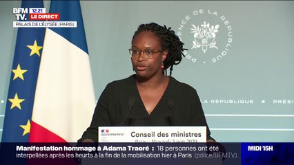 Sibeth Ndiaye: "La manifestation en hommage à Adama Traoré n'était pas autorisée, en raison de la crise sanitaire"