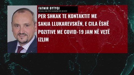 Kreu i Çairit, Visar Ganiu pozitiv me koronavirus