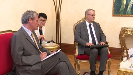 Report TV -Ruçi takim me ambasadorin e OSBE dhe Zvicrës: Projekti PACEP mundësoi mbledhjet online