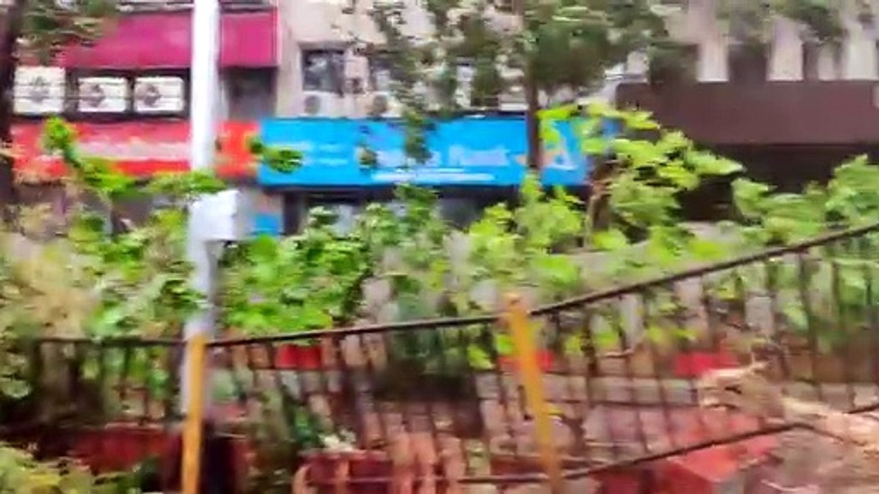 Cyclone Nisarga: Strong winds in Mumbai's Nariman Point