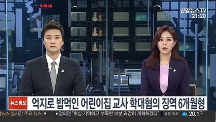 억지로 밥먹인 어린이집 교사 학대혐의 징역 6개월형