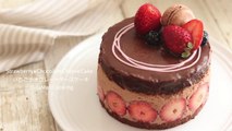 いちごチョコチーズケーキ とろけるリッチな濃厚ガナッシュ♡Strawberry & Chocolate Cheese Cake｜HidaMari Cooking