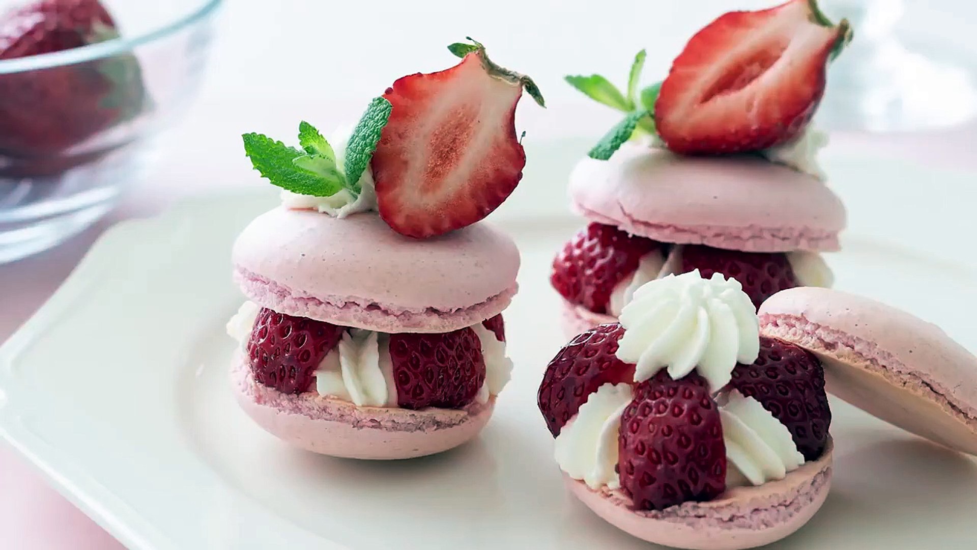 いちごのマカロンケーキの作り方 Strawberry Macaron Cake Hidamari Cooking Video Dailymotion