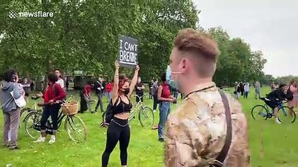 Hundreds gather at London's Hyde Park for Black Lives Matter rally