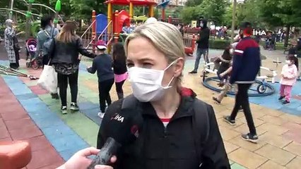 Çocuklar sokağa çıktı, parklarda doyasıya eğlendi