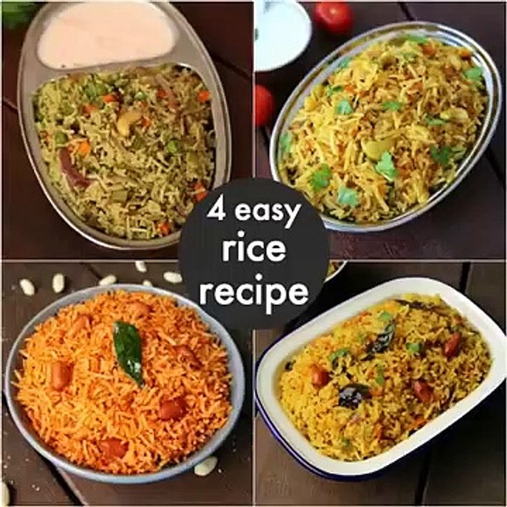 4 easy instant rice recipes lunch box recipes & ideas. video
