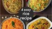 4 easy instant rice recipes - lunch box recipes & ideas.