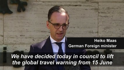 Germany lifts travel warning for Europe from June 15