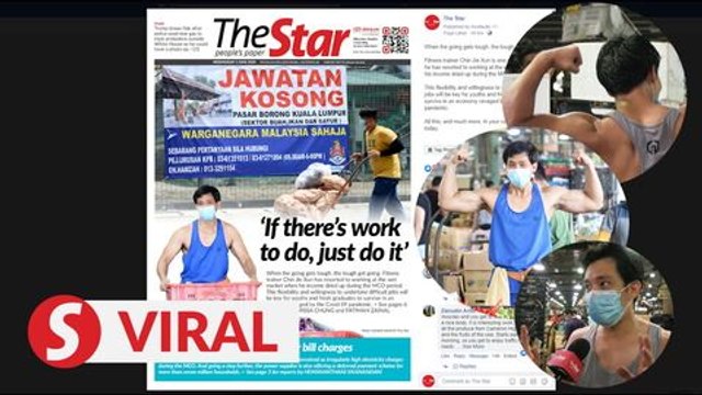 Fitness trainer works at wet market, advises job seekers to tough it out