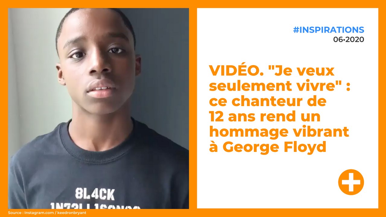 VIDÉO. "Je veux seulement vivre" : ce chanteur de 12 ans rend un hommage vibrant à George Floyd