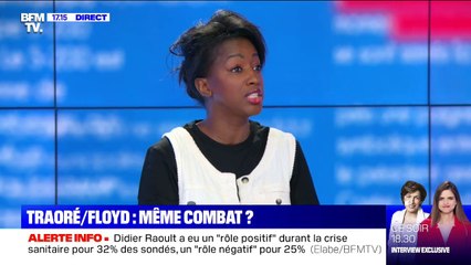 Hapsatou Sy: "Les premières agressions ne venaient pas du peuple" lors du rassemblement pour Adama Traoré