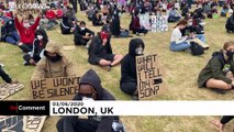 Διαδηλωτές στους δρόμους του Λονδίνου για τον θάνατο του Τζορτζ Φλόιντ