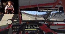Brad Keselowski turns an iRacing lap at Atlanta Motor Speedway