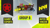 Dota2 - Natus Vincere vs. Gambit Esports - Game 1 - ESL One Birmingham 2020 - Group B - EUCIS