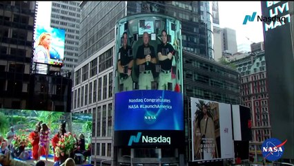 Expedition 63 NASDAQ Bell Ringing and CNBC Inflight 200602