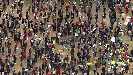 Thousands join protest in London after George Floyd's death