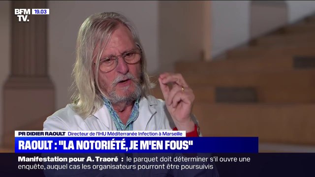 Pr Didier Raoult: La mégalomanie, ce sont les gens qui ne sont pas capables de voir la grandeur qui en parlent