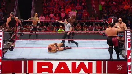 FULL MATCH - Braun Strowman, Ricochet & The Miz vs. Cesaro, Samoa Joe & Lashley_ Raw,