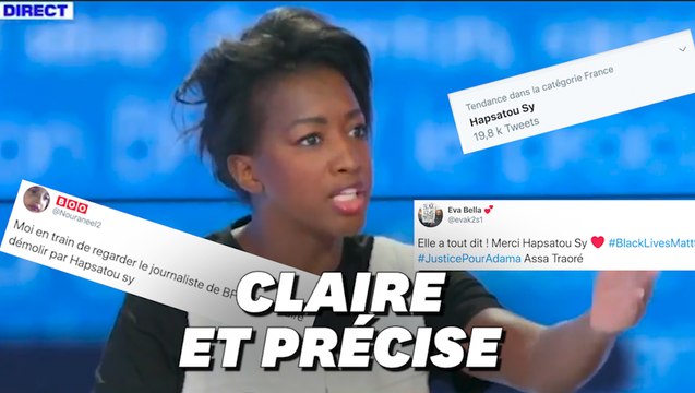 Adama Traoré: Le passage d'Hapsatou Sy sur BFMTV n'est pas passé inaperçu