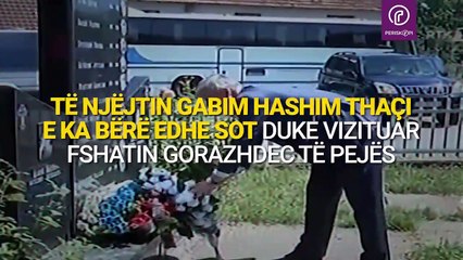 Skandaloze " Presidenti Hashim Thaqi Përkulet Para Serbve të vrar mori para nga Serbia /VIDEO