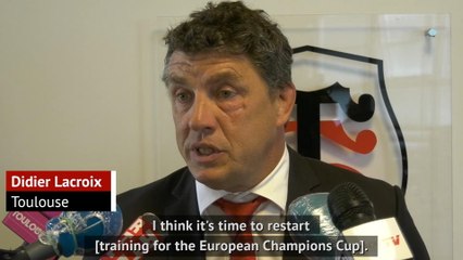 Toulouse players back in training for Champions Cup