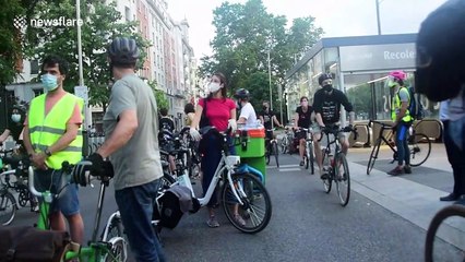 Madrid residents celebrate World Bicycle Day in Spain