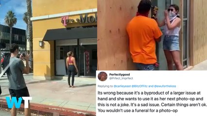 Viral Videos Show Women Using Protests and Riots as Photoshoots