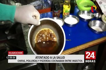 Huarochirí: operativo policial pone al descubierto chifas y pollerías insalubres