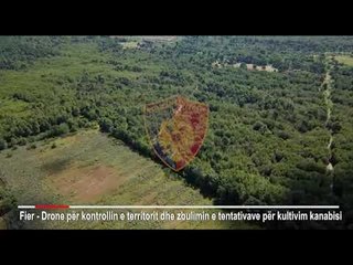 policia kontroll me dron epr kanabisin ne Fier
