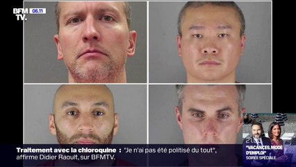 La mort de George Floyd requalifiée en "meurtre", les quatre policiers qui sont intervenus inculpés