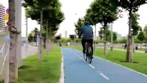 Vali Yerlikaya, Dünya Bisiklet Günü'nde 23 kilometre pedal çevirdi