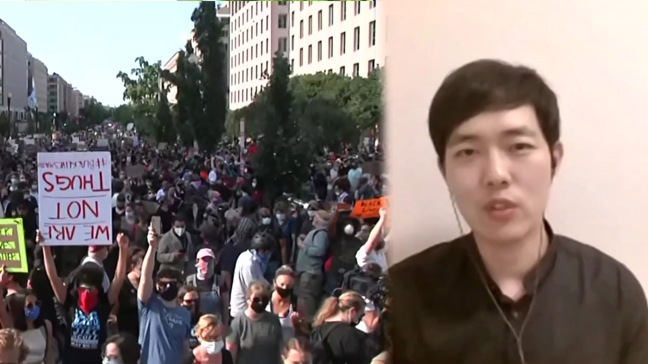 미국 시위 사태 9일째...현지 앵커가 전하는 분위기 / YTN
