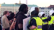 Police use pepper spray at Black Lives Matter protesters in Sweden