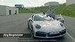 Porsche Markenbotschafter Jörg Bergmeister testet die Porsche Track Precision App am Bilster Berg