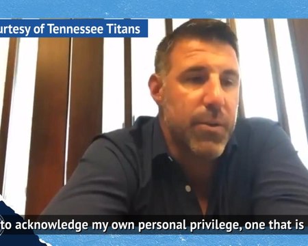 Titans coach Vrabel acknowledges the 'blind spot' of white privilege