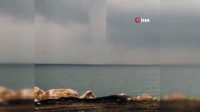 Çanakkale'de hortum paniği! O anlar kamerada
