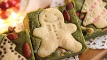 クッキーをのせた抹茶ブラウニー Matcha Brownie｜クリスマスのお菓子#2｜HidaMari Cooking