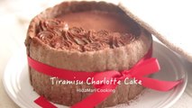 ティラミスのシャルロットケーキ Tiramisu Charlotte Cake｜クリスマスのお菓子#5｜HidaMari Cooking