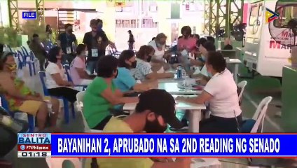 Bayanihan 2, aprubado na sa 2nd reading ng Senado