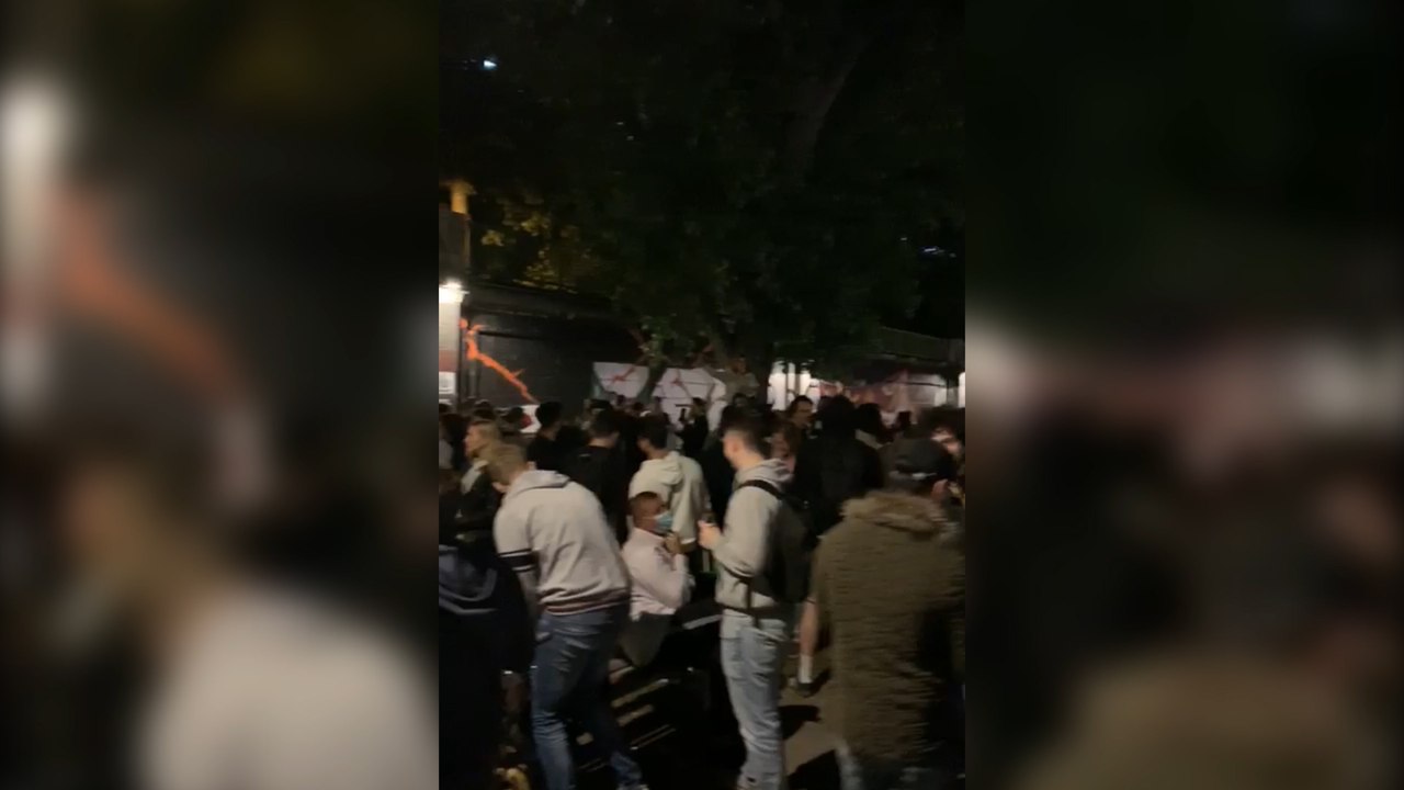 Party am Donaukanal am 22. Mai 2020