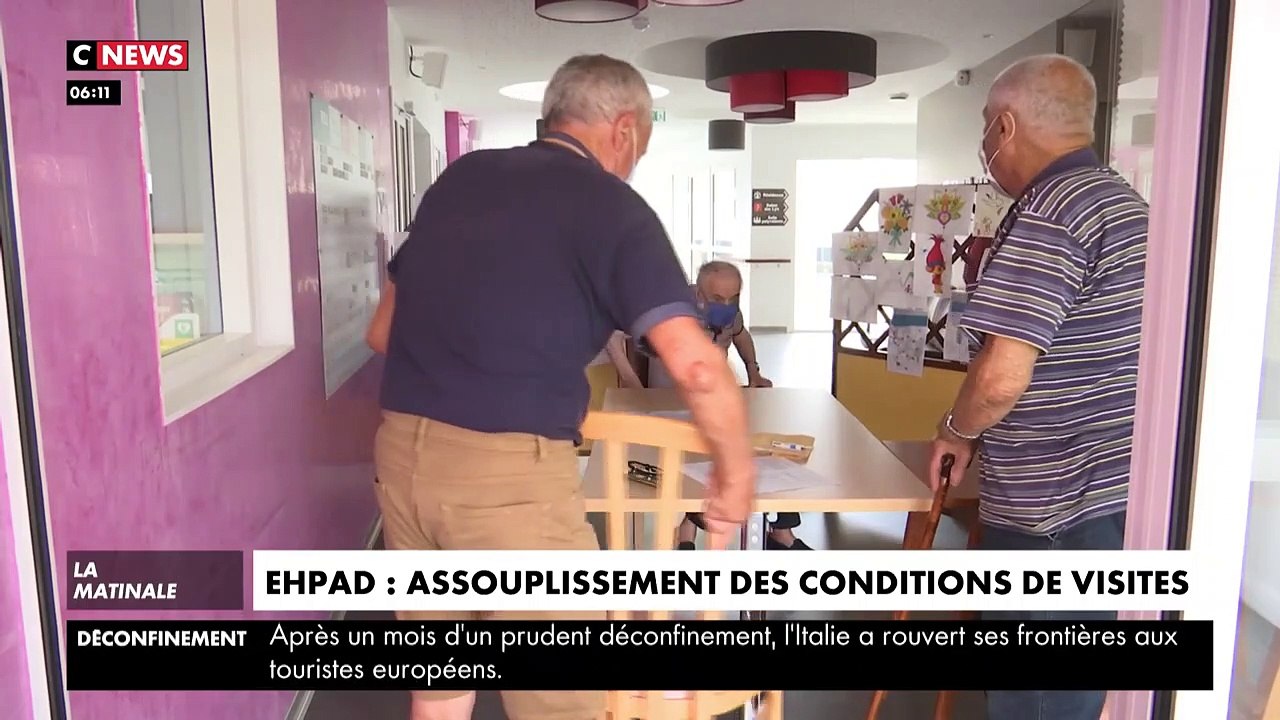 Coronavirus - Dès demain, les visites dans les Ehpad vont être assouplies pour les proches de résidents - VIDEO